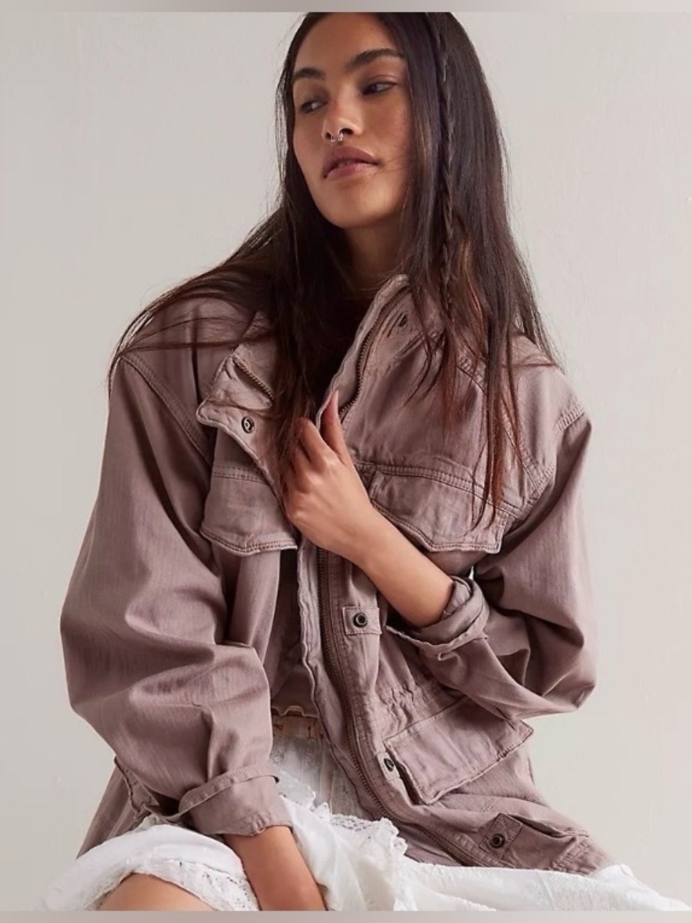 Free People M Arya utility jacket